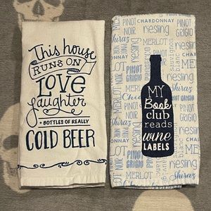 Wine & Beer Kitchen Dish Towels